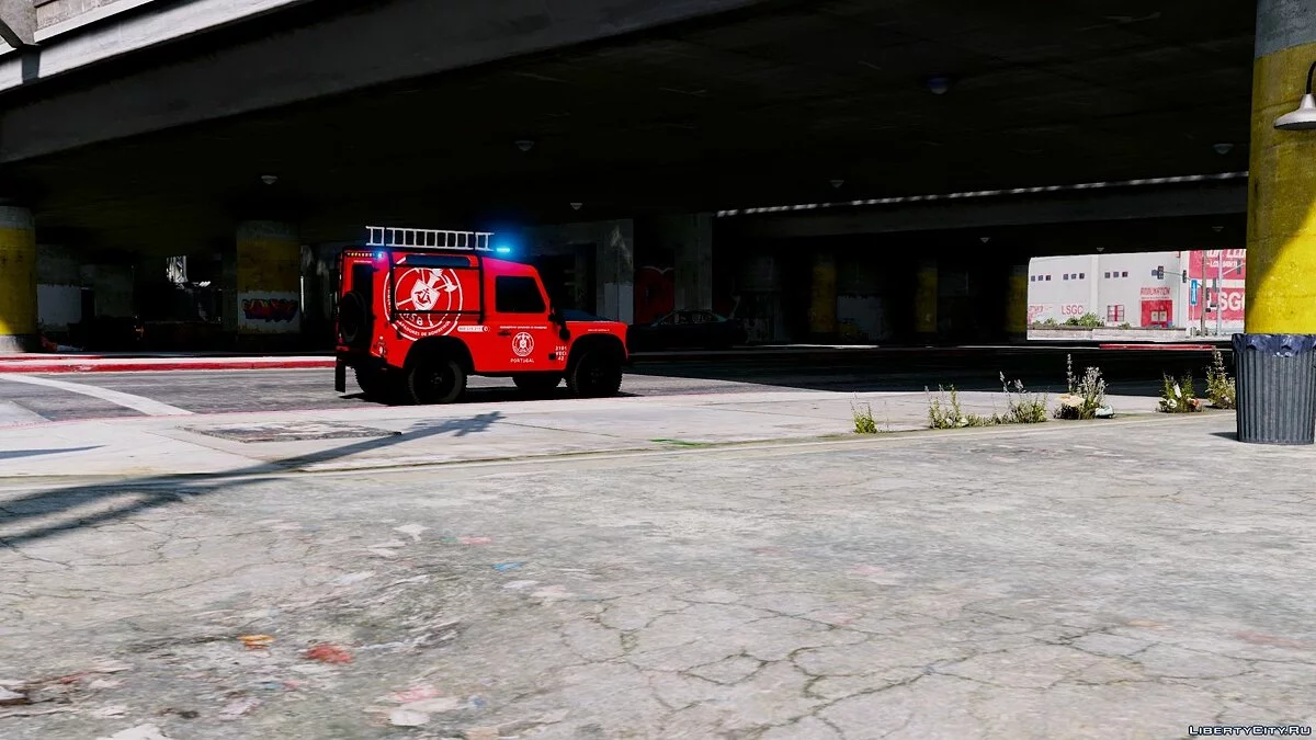 Regimento de Bombeiros Português - VECI - Land Rover Defender [Adição] 1.0 / GTA 5