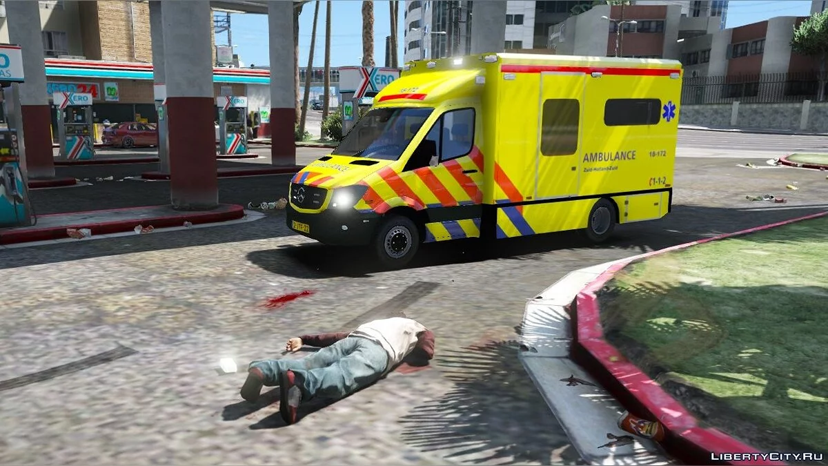 Ambulancia Mercedes Facelift Holandesa [ELS] 1.0 / GTA 5