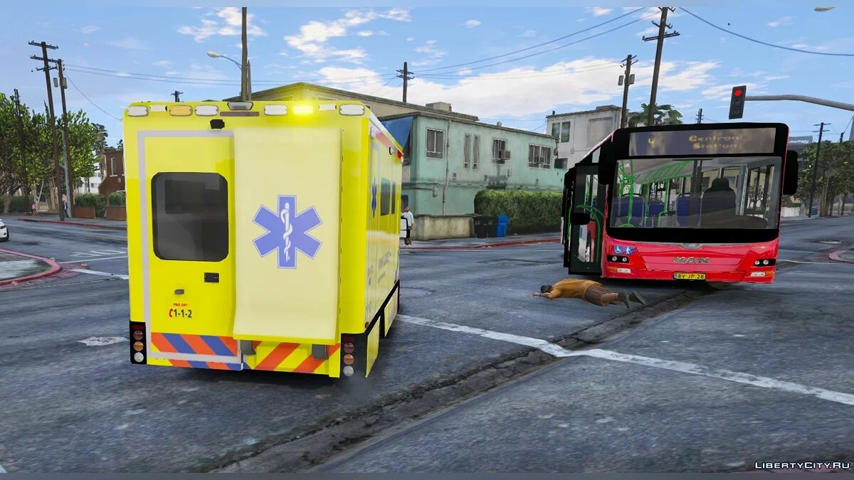 Ambulancia Mercedes Facelift Holandesa [ELS] 1.0 / GTA 5