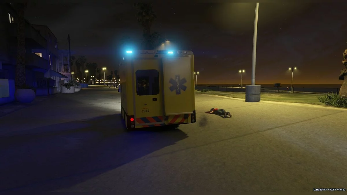 Ambulancia Mercedes Facelift Holandesa [ELS] 1.0 / GTA 5