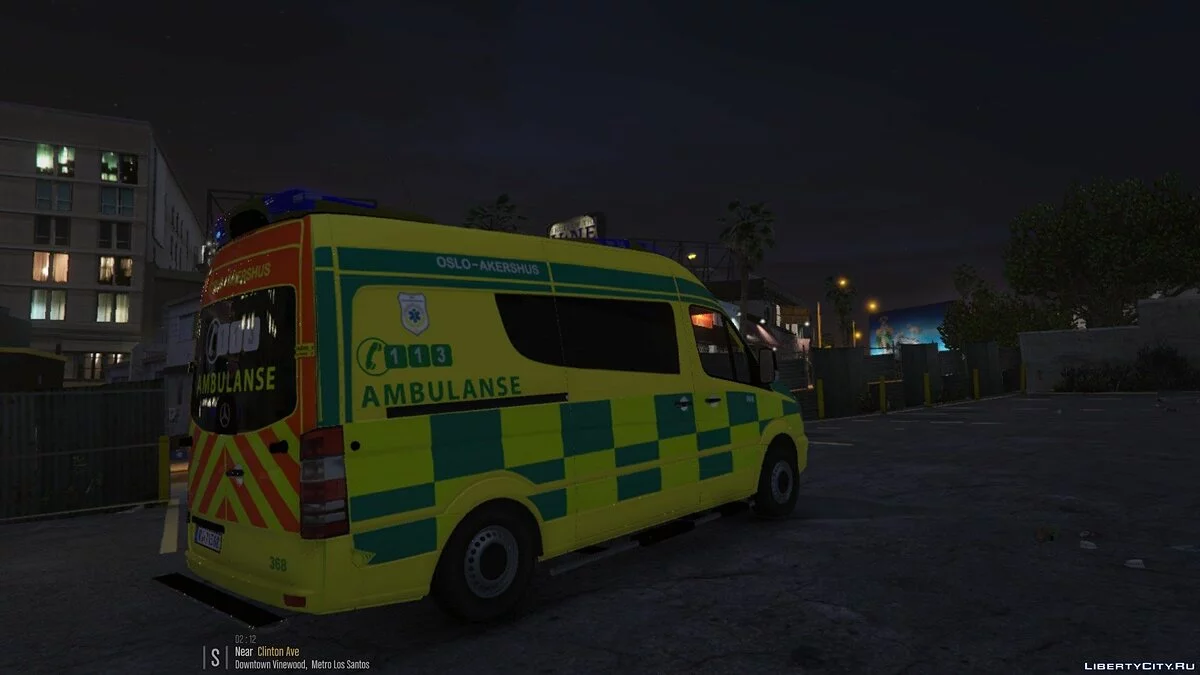 Ambulancia Noruega nuevo diseño 1.0 / GTA 5