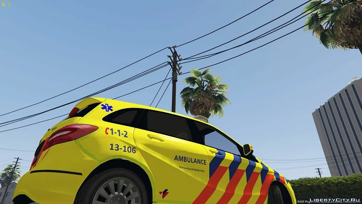 Dutch Ambulance Mercedes B Class 1.0 / GTA 5