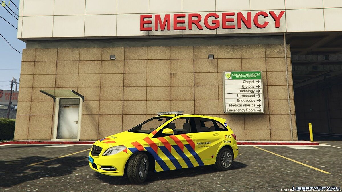 Download Dutch Ambulance Mercedes B Class 1.0 For GTA 5