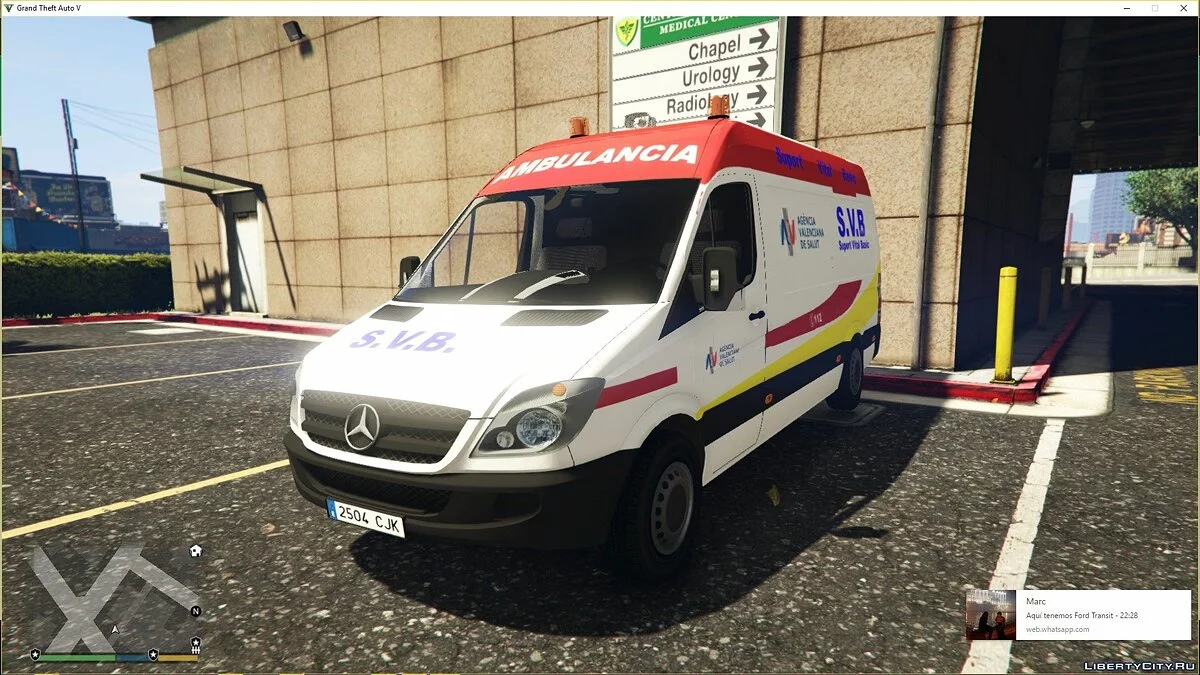 Mercedes-Sprinter Швидка Допомога Базова Підтримка | Спільнота Валенсія 1.0 / GTA 5