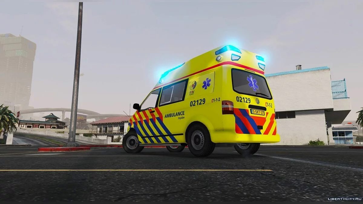 Volkswagen T5 Ambulance 02-129 (Heerenveen) [ELS] V1.0 / GTA 5