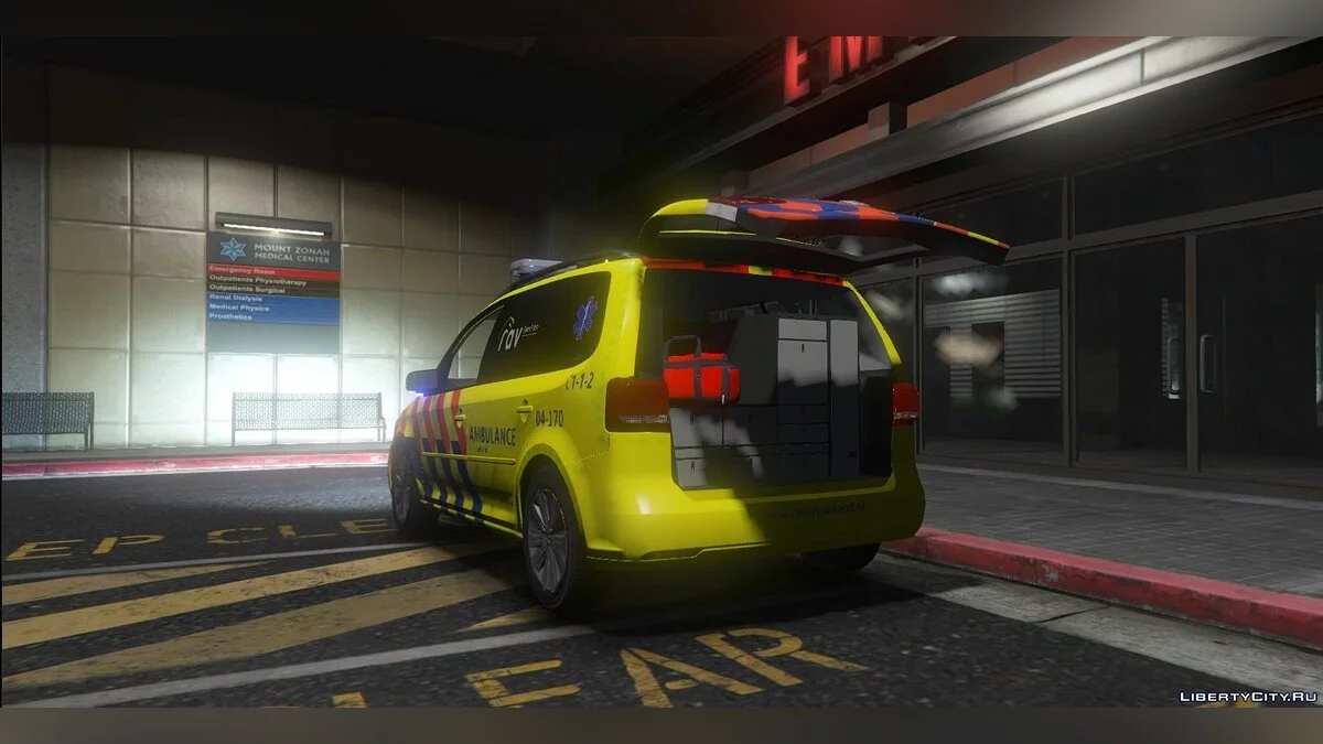 Volkswagen Touran 2011 Dutch MMT Ambulance [ELS/REPLACE/INTERIOR] 1.0 / GTA 5