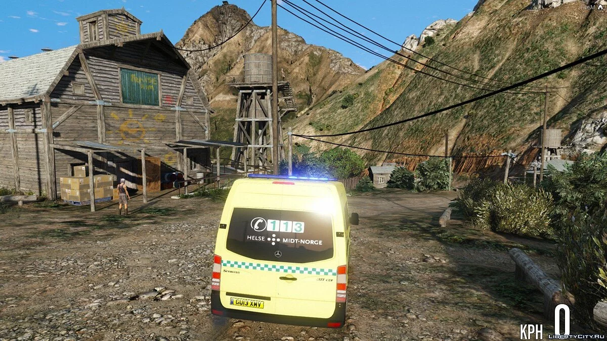 سيارة إسعاف نرويجية / Norsk Ambulanse (ELS) 1.0 / جي تي أي 5