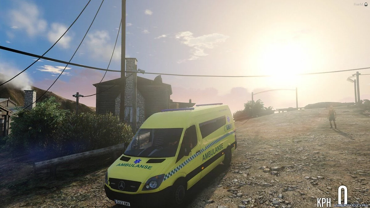 سيارة إسعاف نرويجية / Norsk Ambulanse (ELS) 1.0 / جي تي أي 5