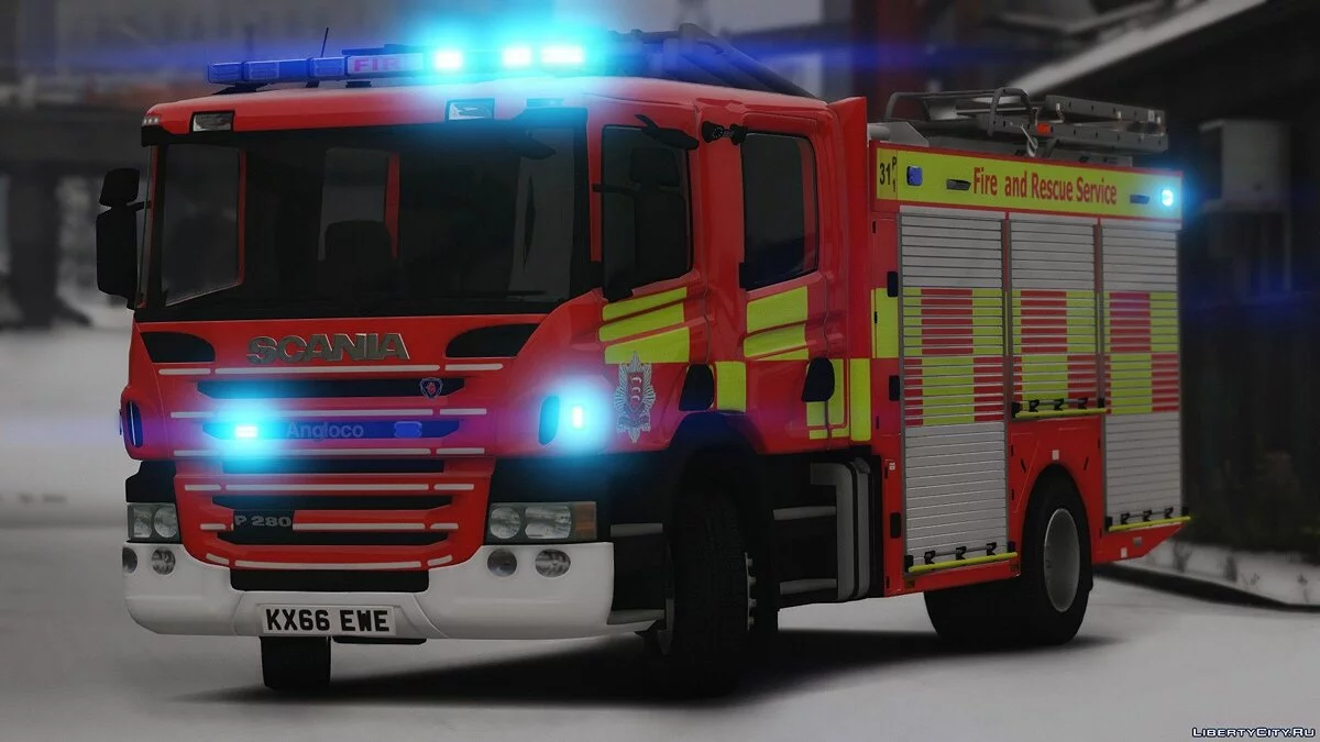 2015 Scania P280 Essex Feuerwehr- und Rettungsfahrzeug 1.0 / GTA 5