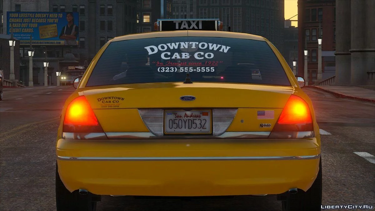 سيارة الأجرة Crown Victoria HQ لشركة Los Santos Downtown Cab Co / جي تي أي 5