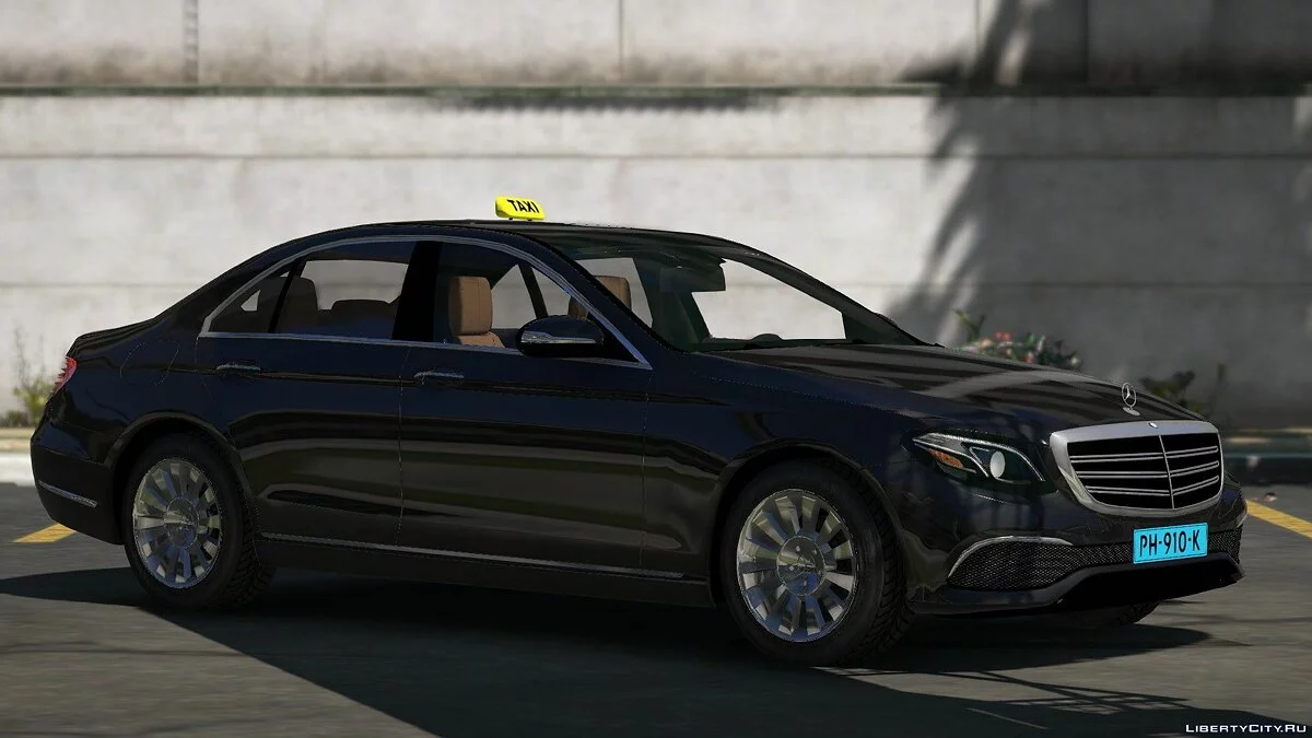 Dutch Mercedes-Benz E-Class 2015 Taxi 1.0 / GTA 5