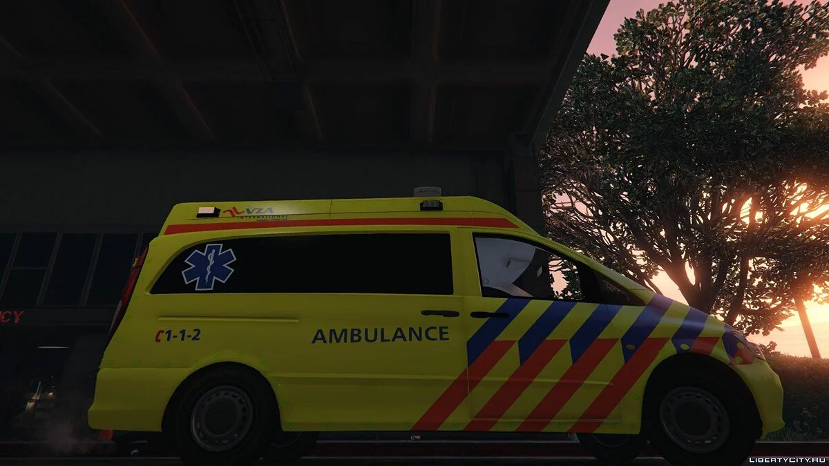 Mercedes Benz Vito Швидка допомога Нідерландів VZA Міжнародний ELS / GTA 5