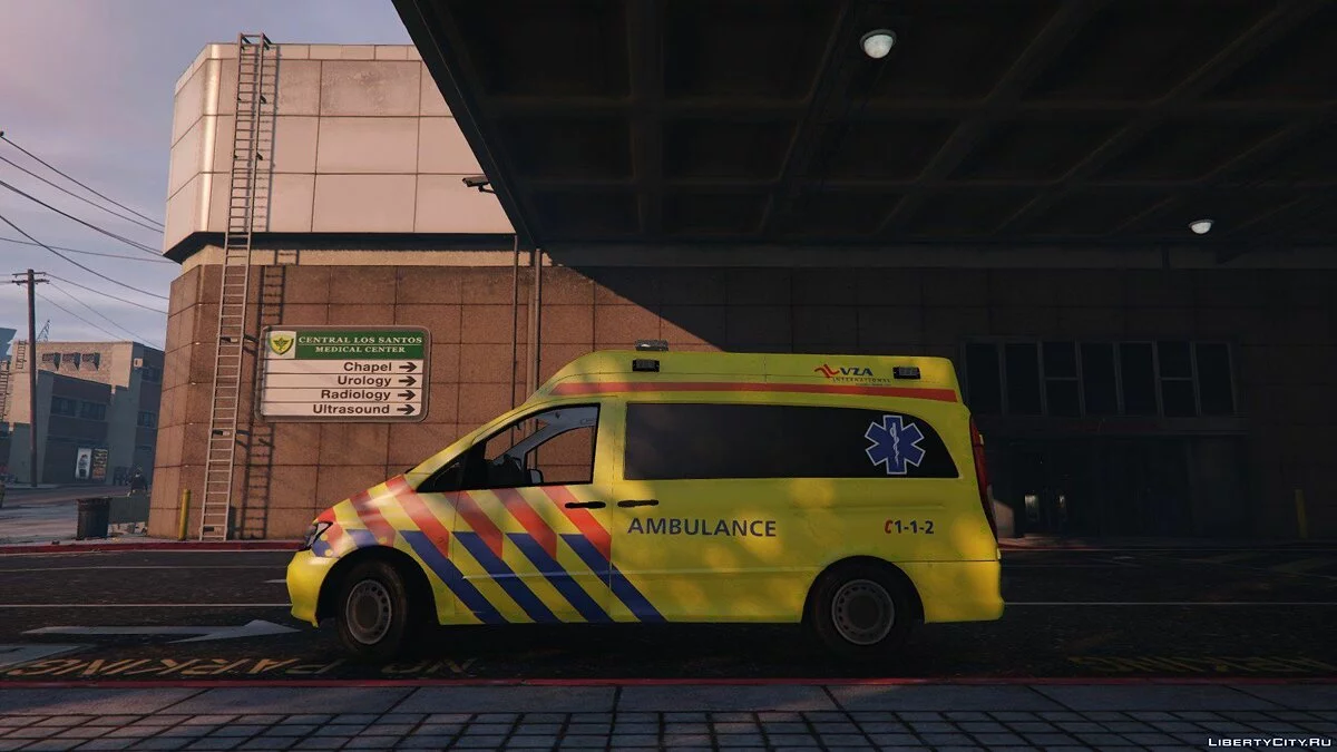 Mercedes Benz Vito Швидка допомога Нідерландів VZA Міжнародний ELS / GTA 5