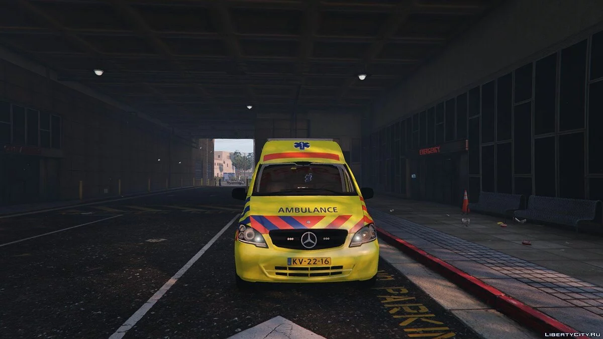 Mercedes Benz Vito Швидка допомога Нідерландів VZA Міжнародний ELS / GTA 5