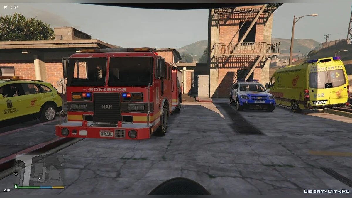 Пожежна машина Кабільдо де Ла Пальма Канарські острови 1.0 / GTA 5