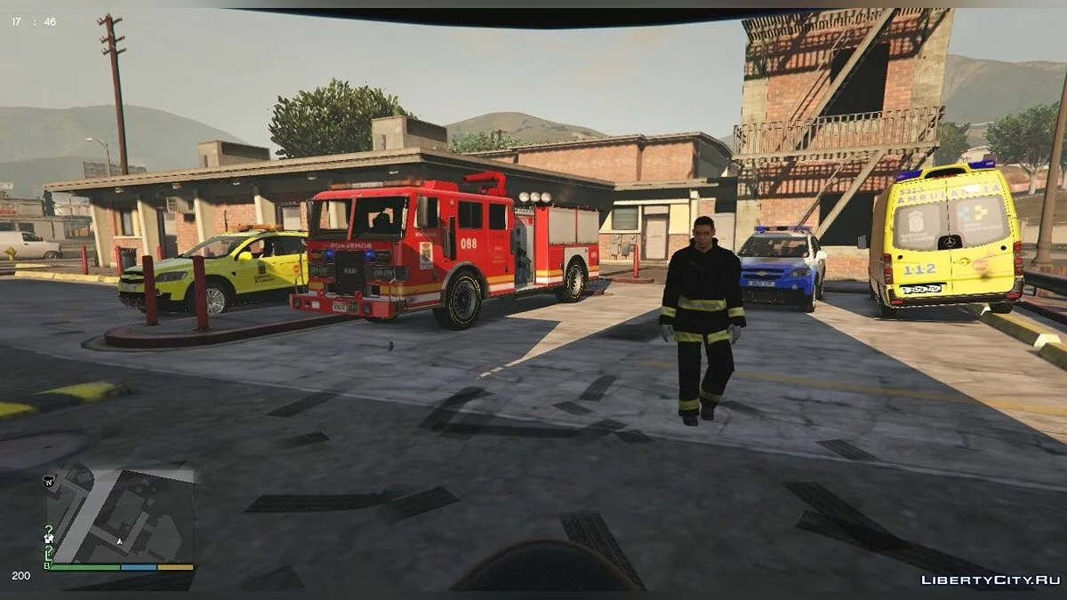 Пожежна машина Кабільдо де Ла Пальма Канарські острови 1.0 / GTA 5