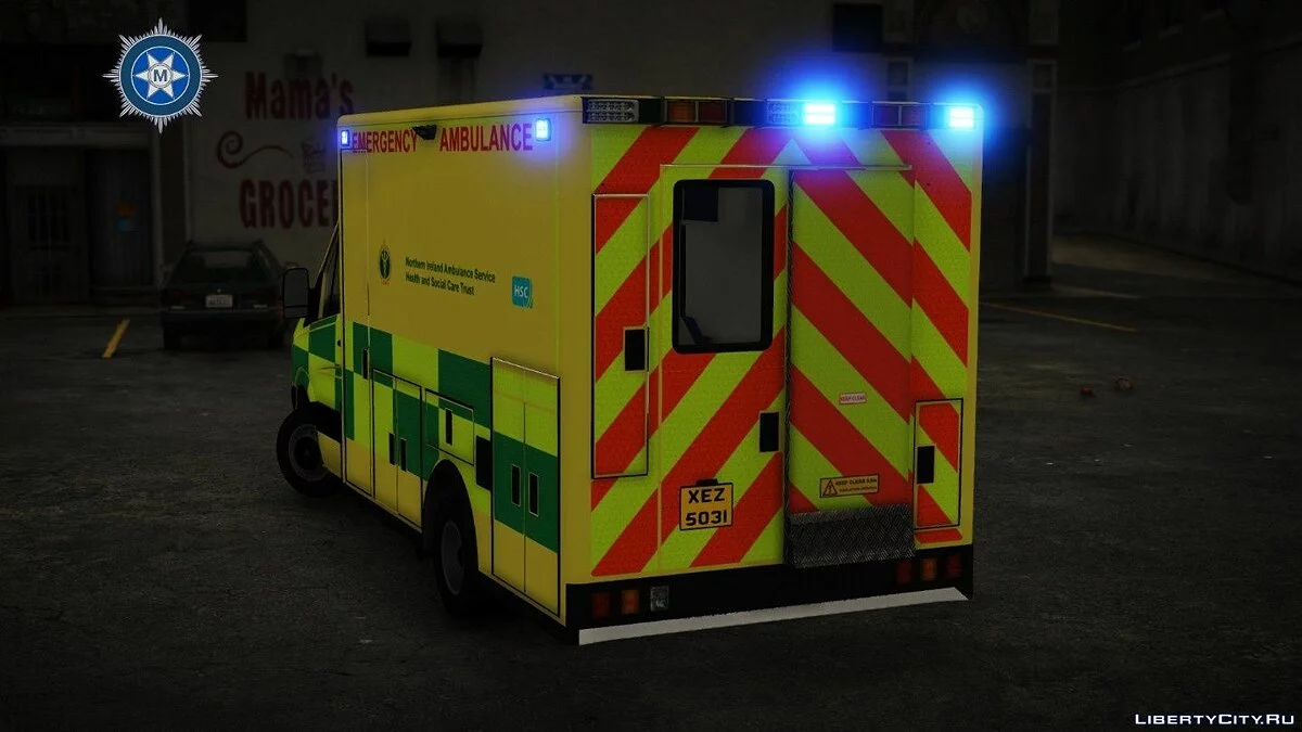 Ambulância Mercedes Sprinter Britânica de 2010 [ELS] [NIAS] [LAS] V1.0 / GTA 5