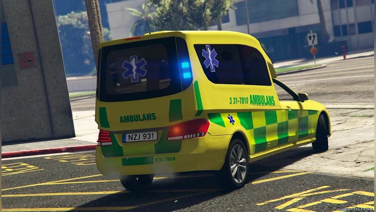 [ELS] Ambulância Sueca Mercedes Classe E 1.0 / GTA 5