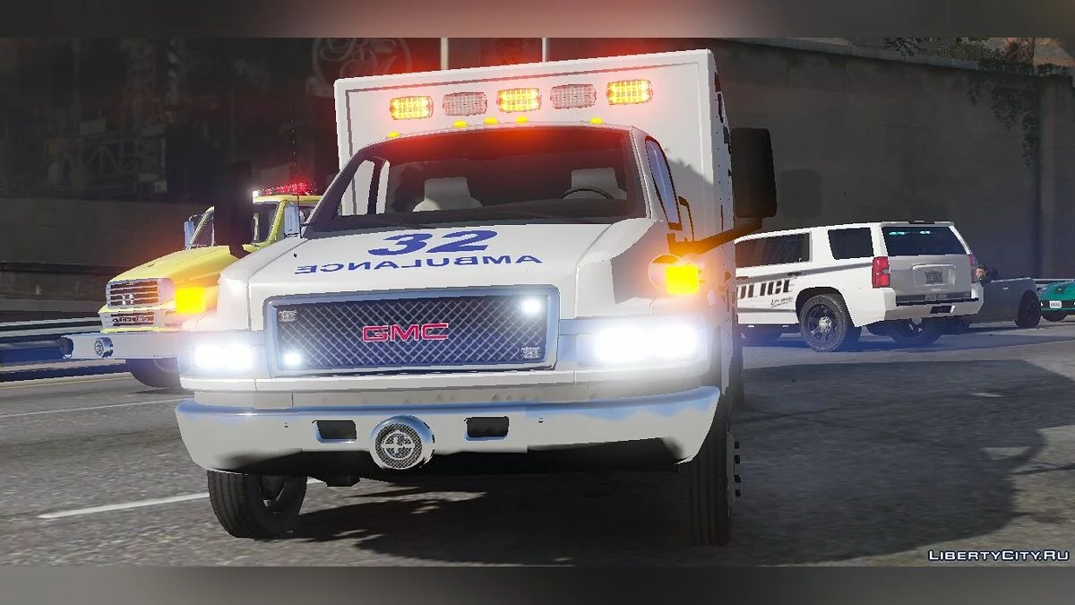 2009 GMC Topkick LS Ambulance [ELS | Template] - Скорая помощь Лос-Сантоса / GTA 5