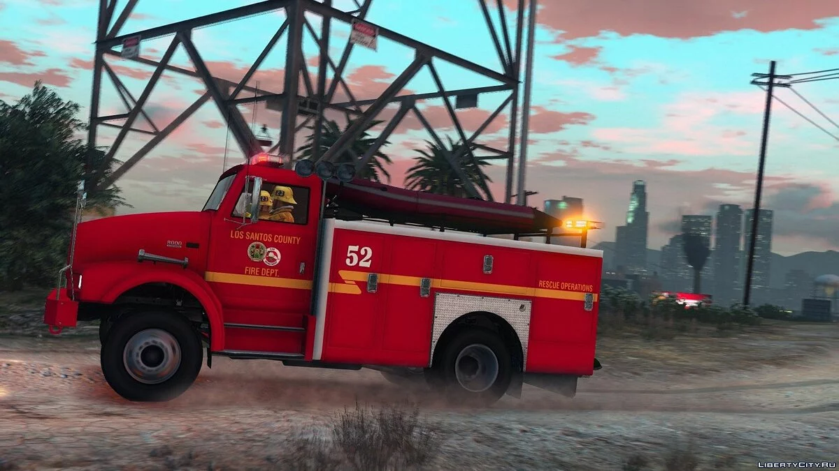 Brute Feuerwehrrettungsfahrzeug [Add-On | Lackierungen | Vorlage] v1.0 - Feuerwehrwagen / GTA 5