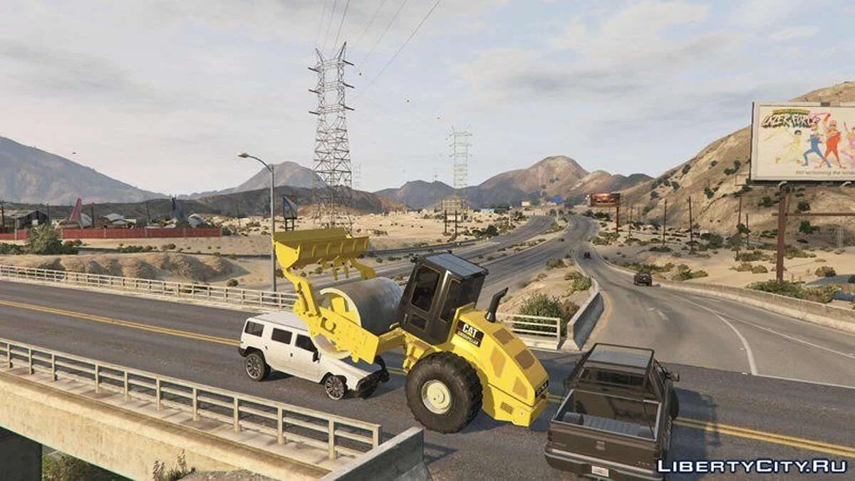 Caterpillar CS56 Roller [Add-On] / GTA 5
