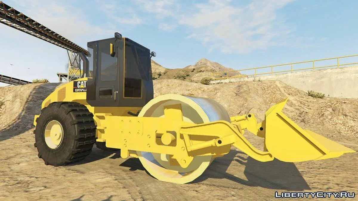 Caterpillar CS56 Roller [Add-On] / GTA 5