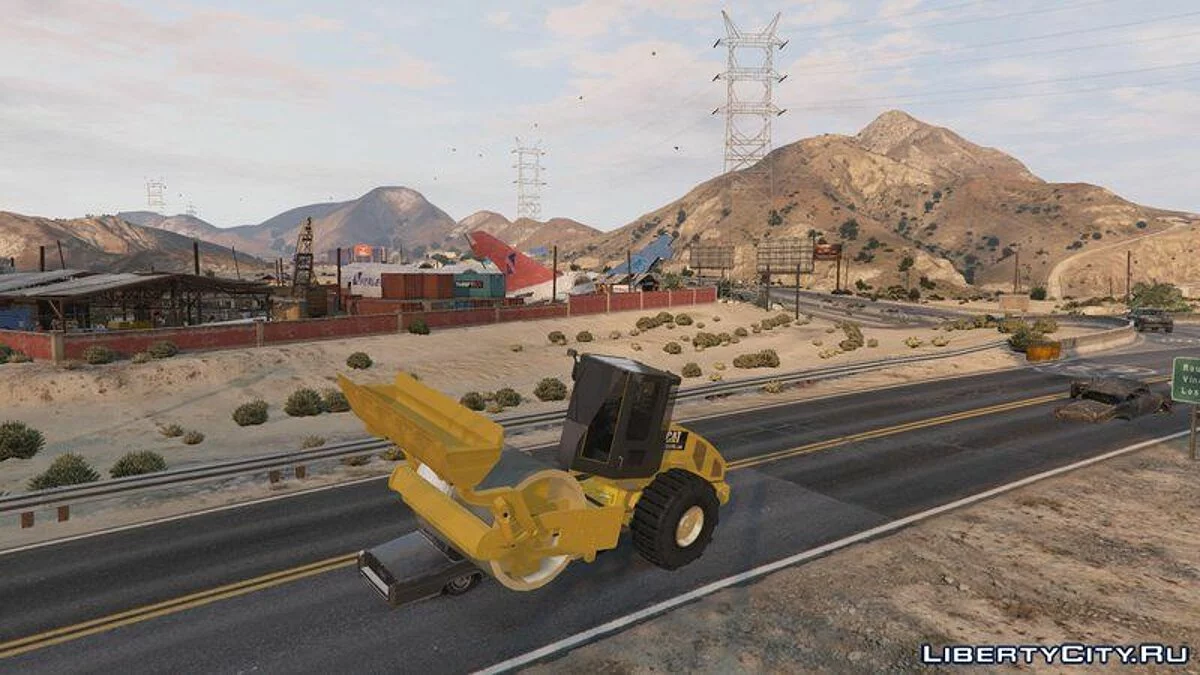 Caterpillar CS56 Roller [Add-On] / GTA 5