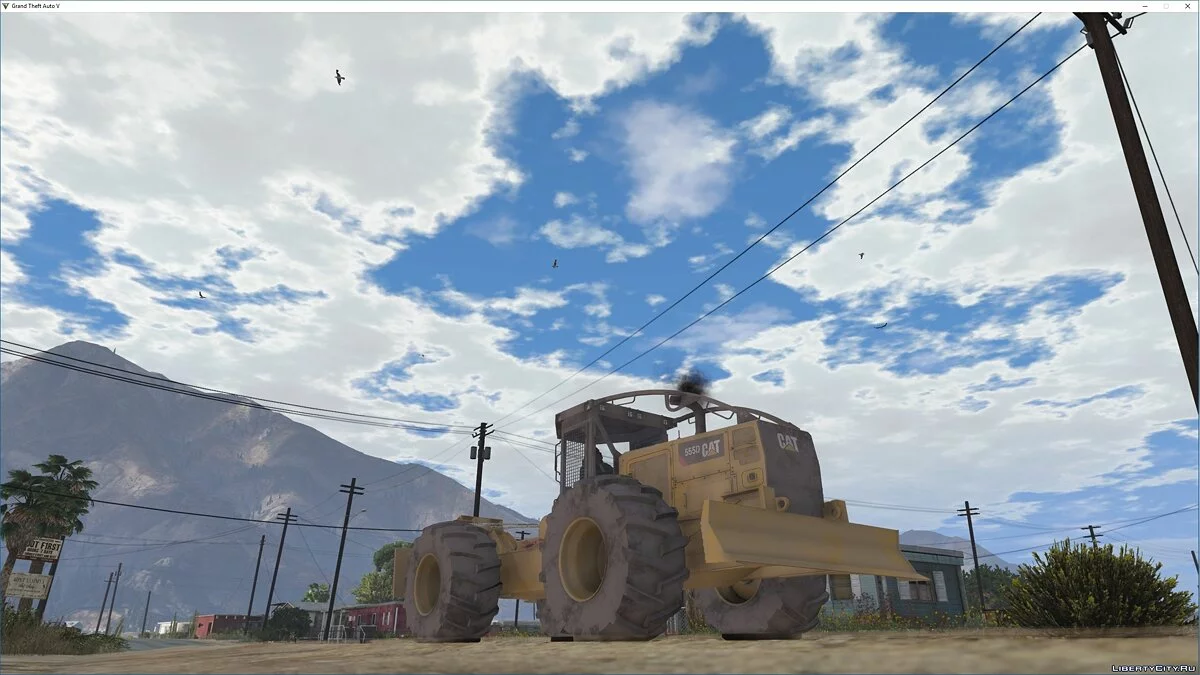 Caterpillar 555d Wheeled Logging Tractor 2018 / GTA 5
