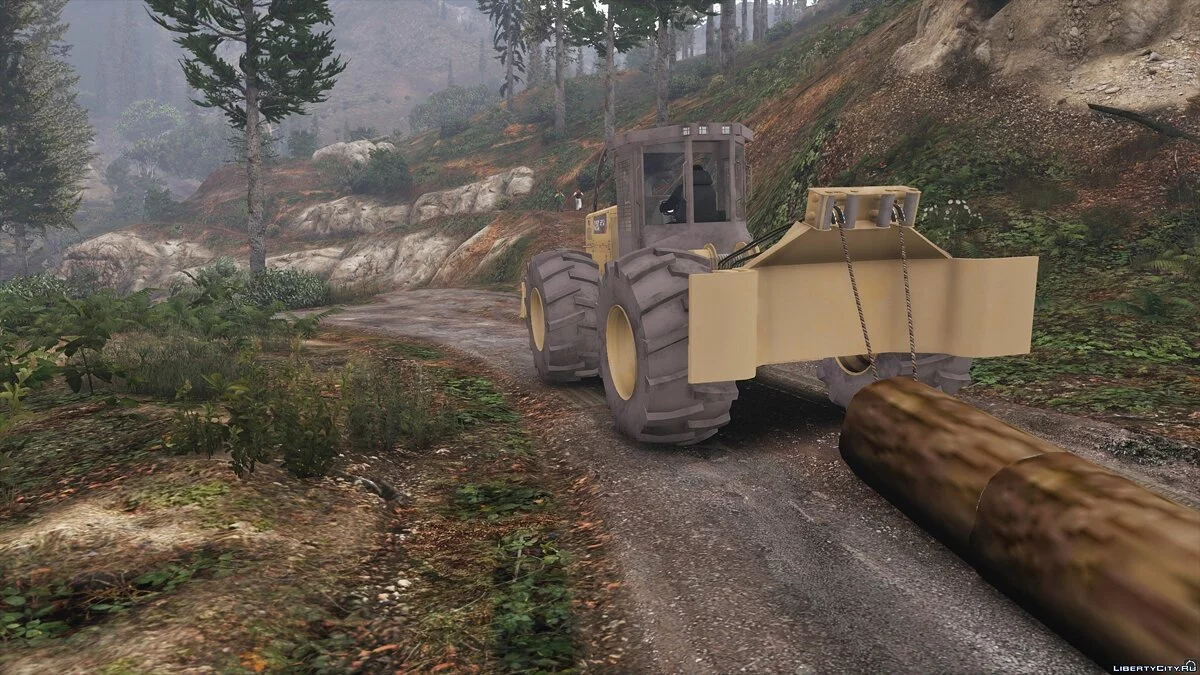 Caterpillar 555d Wheeled Logging Tractor 2018 / GTA 5