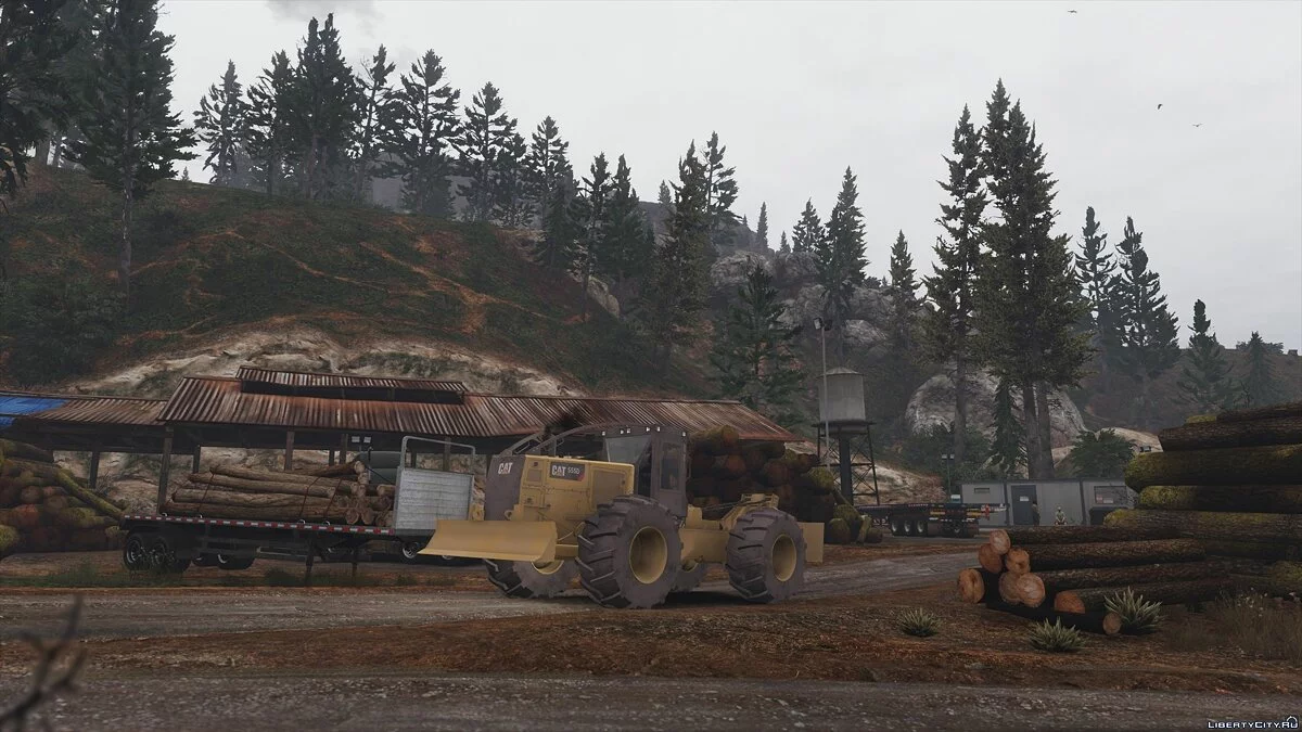 Caterpillar 555d Wheeled Logging Tractor 2018 / GTA 5