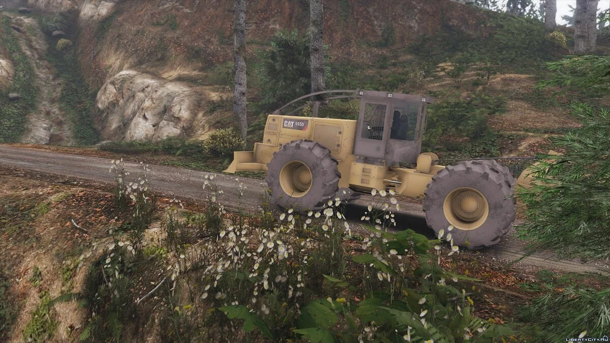 Caterpillar 555d Wheeled Logging Tractor 2018 / GTA 5