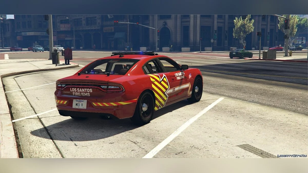 Dodge Charger RT - Fire Department Vehicle / GTA 5