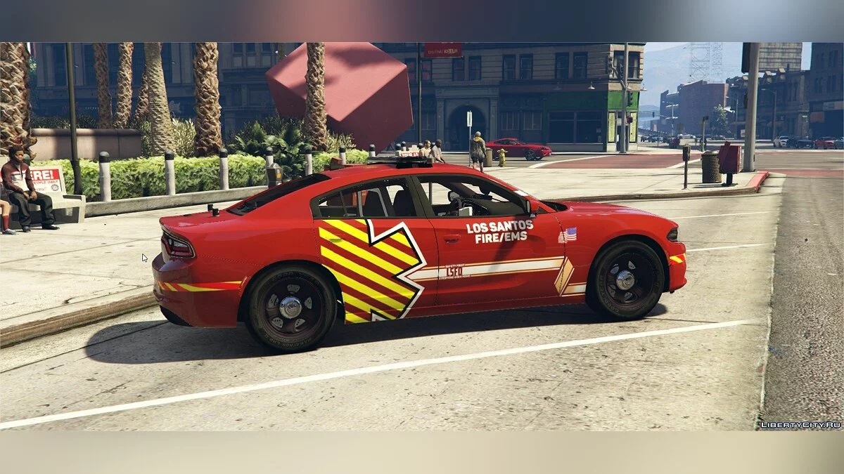 Dodge Charger RT - Fire Department Vehicle / GTA 5