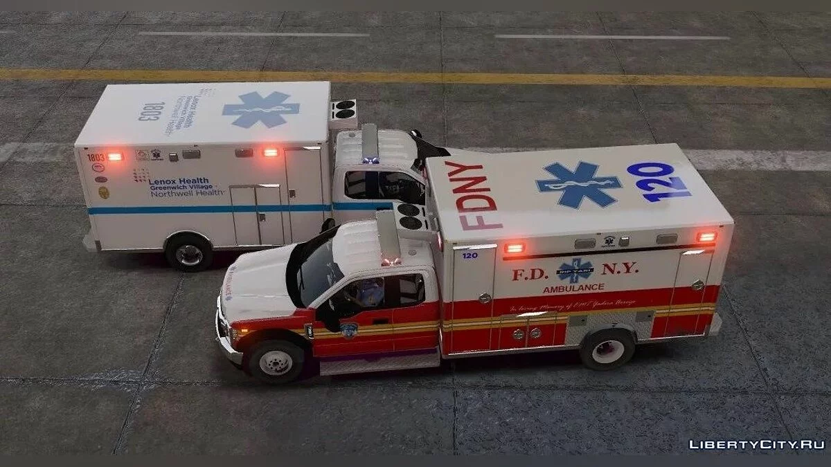 Ambulancia del departamento de bomberos de Nueva York / GTA 5