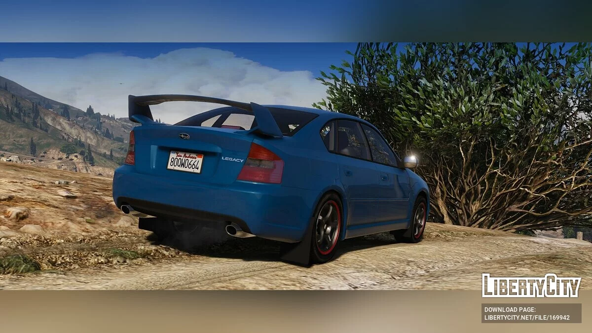 Subaru Legacy B4 (BL5) 2005 [Complemento | LODs | Sonido | Modificación | Pinturas | Vehfuncs] 1.01 corrección / GTA 5