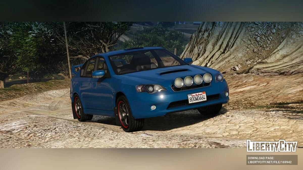 Subaru Legacy B4 (BL5) 2005 [Complemento | LODs | Sonido | Modificación | Pinturas | Vehfuncs] 1.01 corrección / GTA 5