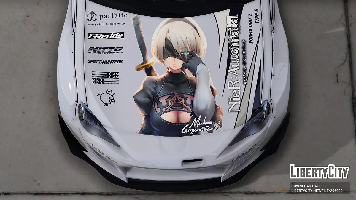 عيد الفصح روكت باني BRZ Nier أوتوماتا 2B / جي تي أي 5