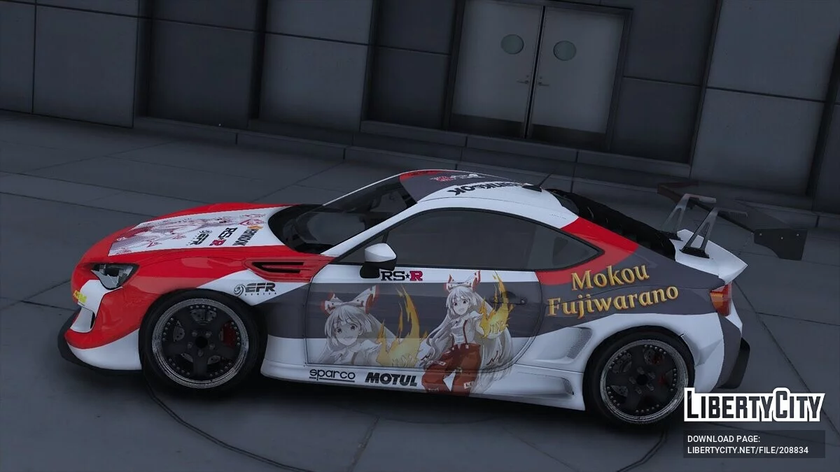 Subaru BRZ Rocket Bunny Itasha Fujiwara no Mokou / GTA 5
