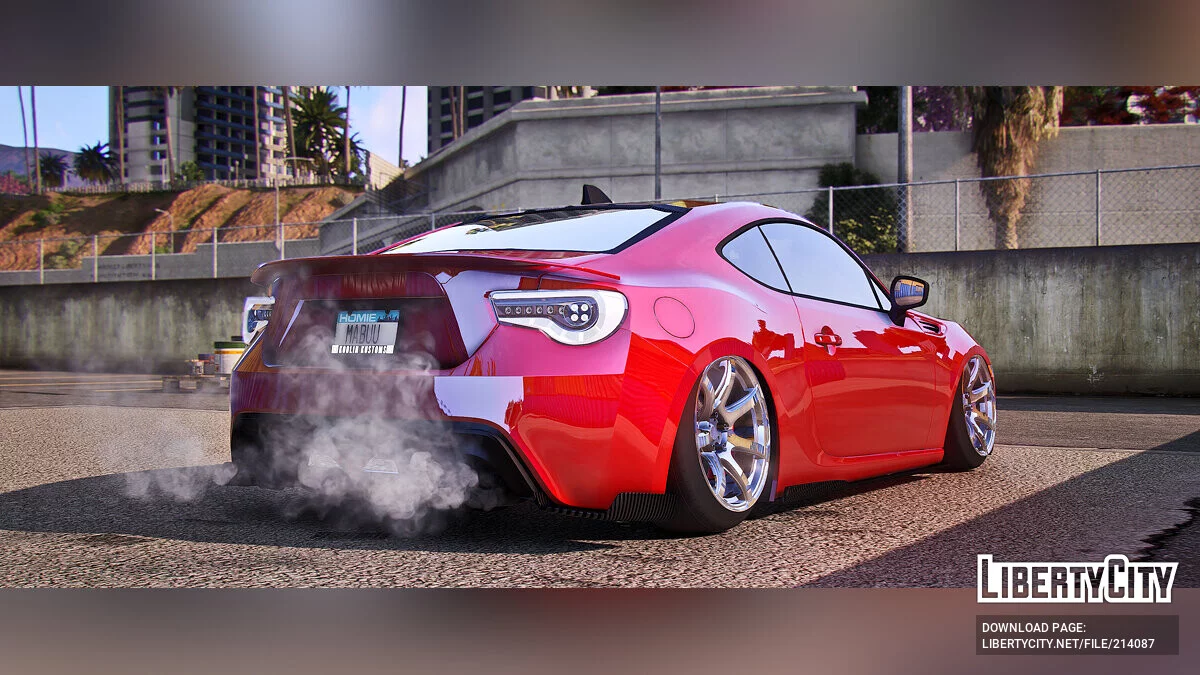 带玩具姿态的斯巴鲁 BRZ / GTA 5
