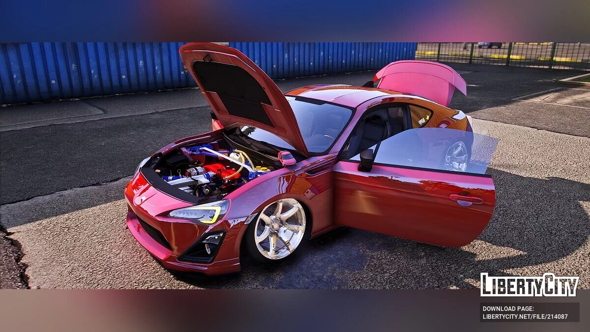 带玩具姿态的斯巴鲁 BRZ / GTA 5