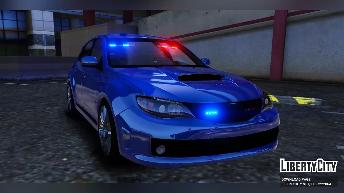 2008 Subaru Impreza WRX STI Unmarked v1.0 / GTA 5
