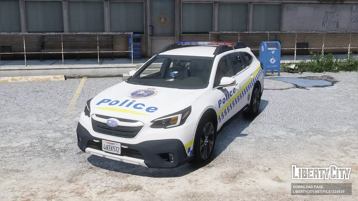 Subaru Outback Поліція Тасманії Загальні Обов'язки / GTA 5