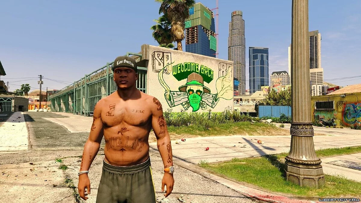 2Pac的纹身为Franklin / GTA 5
