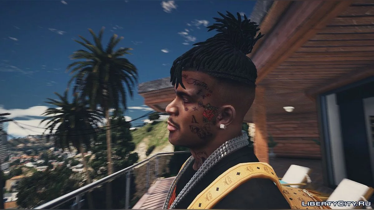 Tatuagem Facial de Franklin Lil Uzi Vert / GTA 5