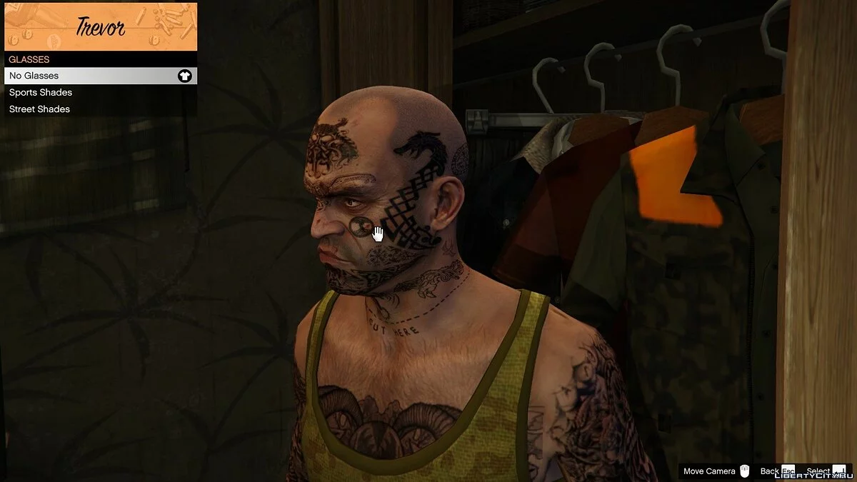 Tatuagens de rosto nórdicas do Trevor 1.0 / GTA 5