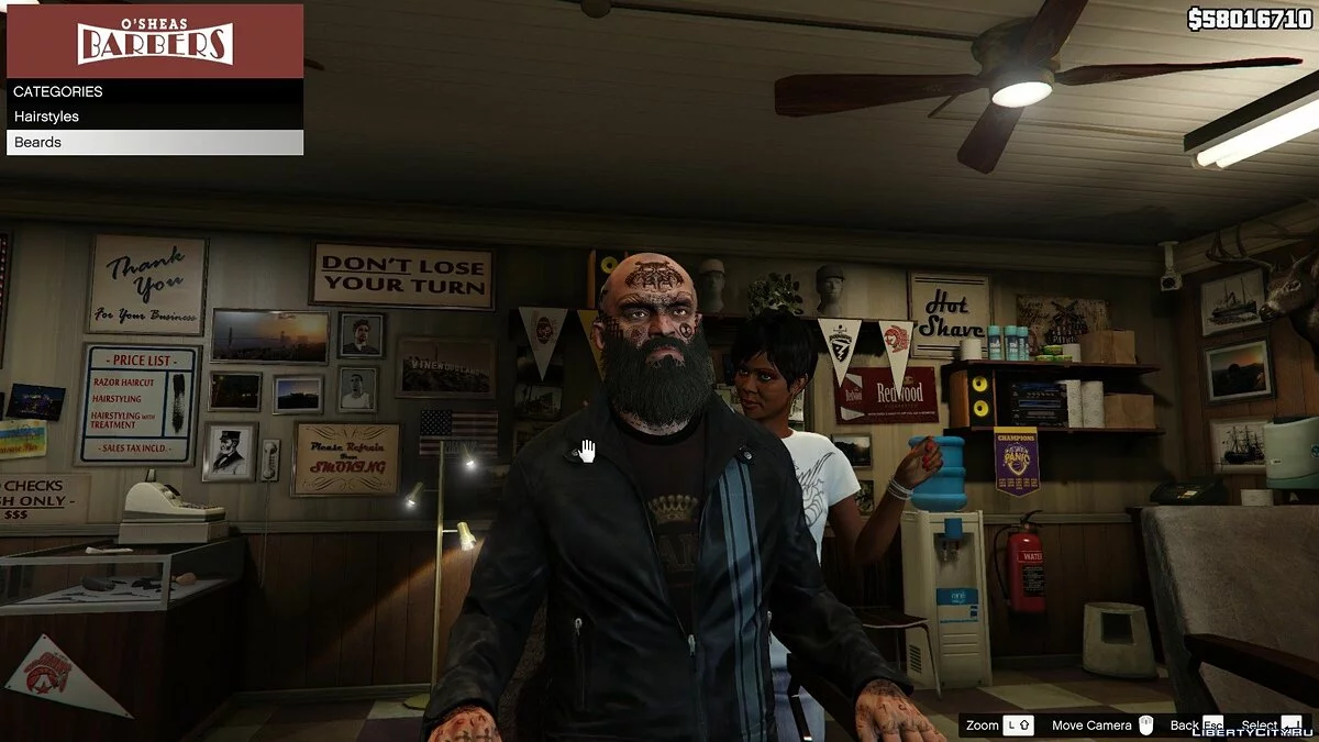 Tatuagens de rosto nórdicas do Trevor 1.0 / GTA 5