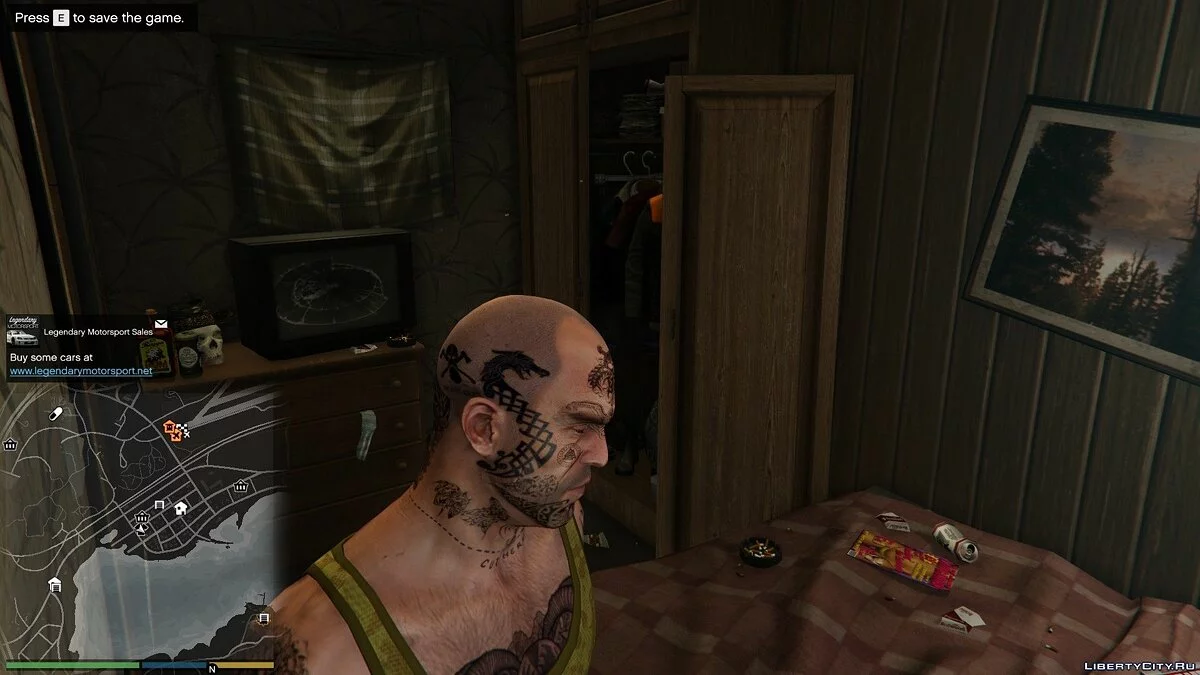 Tatuagens de rosto nórdicas do Trevor 1.0 / GTA 5