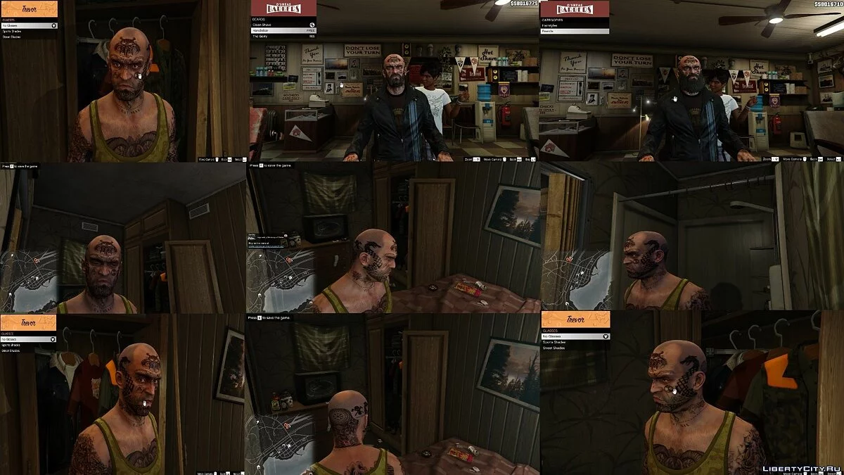 Tatuagens de rosto nórdicas do Trevor 1.0 / GTA 5