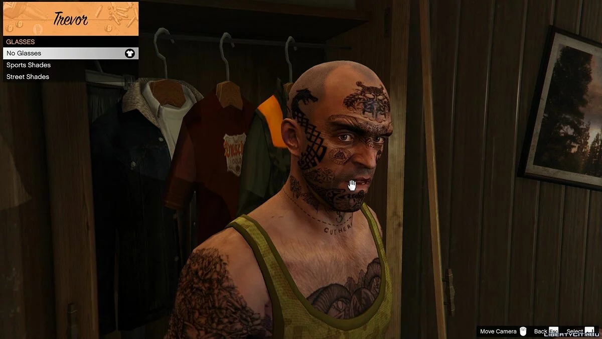 Tatuagens de rosto nórdicas do Trevor 1.0 / GTA 5