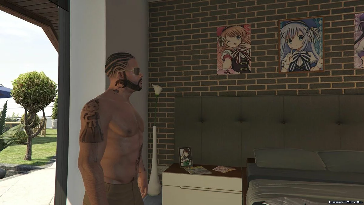 Franklin Anime Tattoo-Paket (Tonari no Kyuuketsuki-san) 1.0 / GTA 5